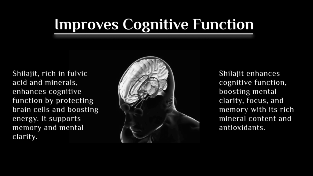 Shilajit improve cognitive function