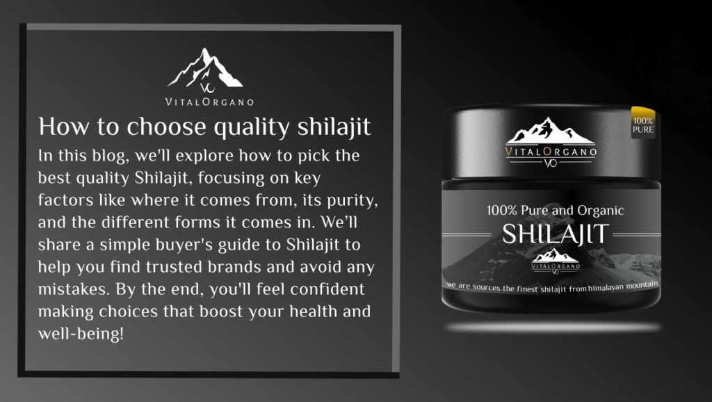 How to choose quality shilajit
