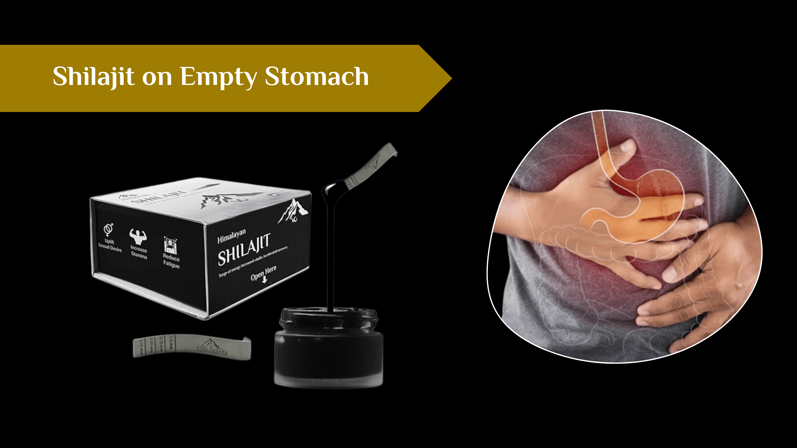 Shilajit on an empty stomach